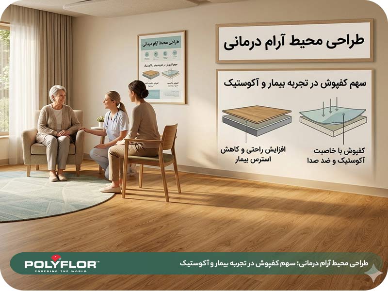 طراحی محیط آرام درمانی؛ سهم کفپوش در تجربه بیمار و آکوستیک